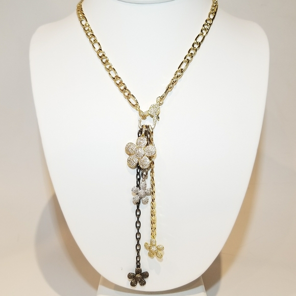 Jewelry - Bouquet of Flowers Statement Necklace NEW